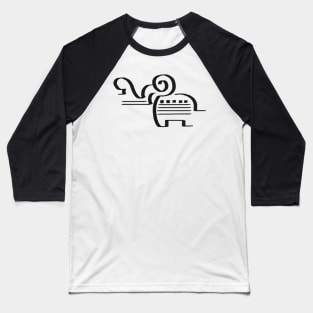 Stylized Elephant Baseball T-Shirt